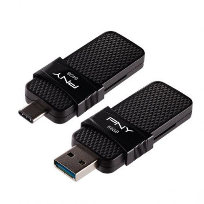 PNY DUO LINK USB 3.1 / USB-C- NOIR