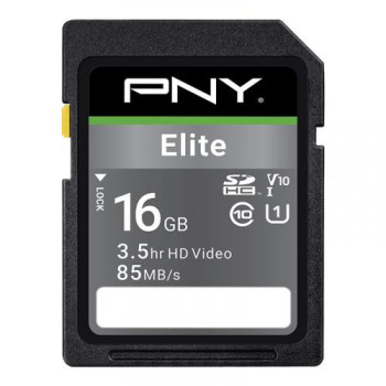 PNY ELITE SDHC 16Go - CLASSE 10 - 100GB/S
