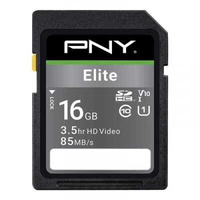 PNY ELITE SDHC 16Go - CLASSE 10 - 100GB/S