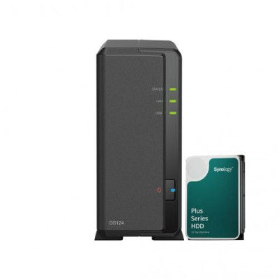 Bundle NAS DS124 1Go avec 1 disque  4To HAT3300