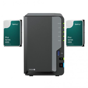 Bundle NAS Synology DS224+ 2Go avec 2 disques | Allocomputer