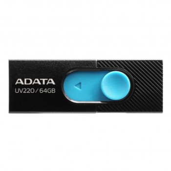 ADATA Clé USBUV220 64GB Noir et Bleu
