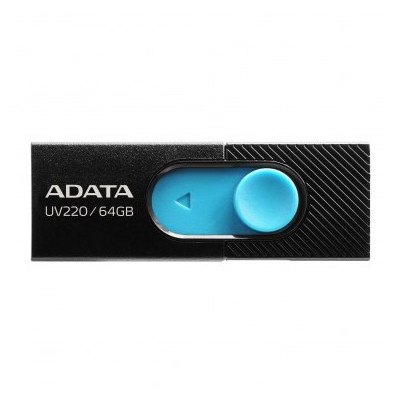 ADATA Clé USBUV220 64GB Noir et Bleu